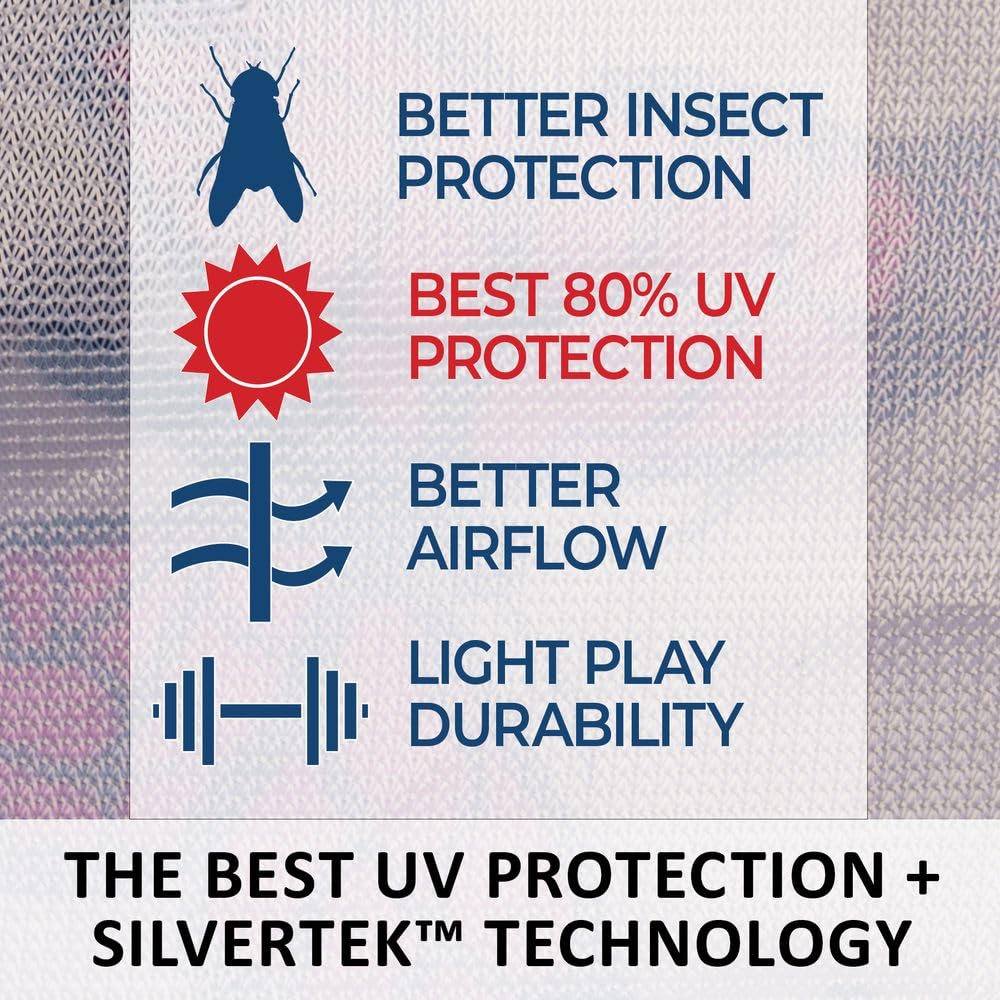 Schneiders Soft Interlock Mesh II Butterfly Euro Surcingle Horse Fly Sheet | 80% UV Protection | SilverTek Technology | Lightwei